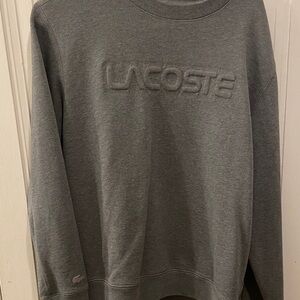 Lacoste Men's Charcoal Crewneck Sweater